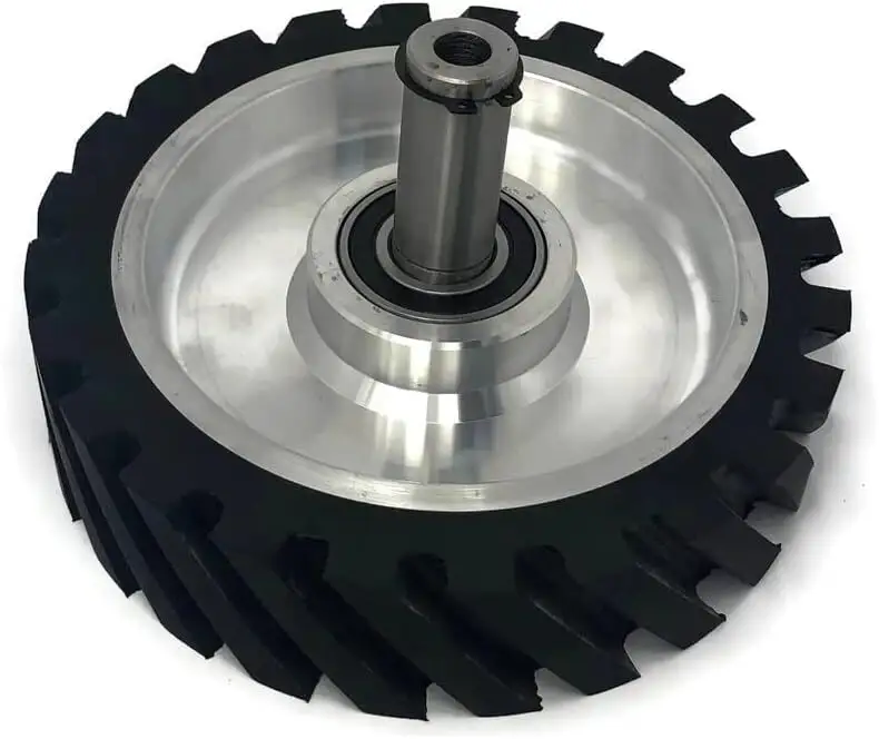 PEXMIENTAS Metal Wood Grooved rubber grind wheel contact wheel rubber grinding