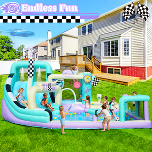 FBSPORT Casa de Juegos Inflable de PVC, <span class=keywords><strong>Parque</strong></span> <span class=keywords><strong>Infantil</strong></span> Comercial para Interiores, Set de Juegos con Temática de Granja - Product Image 3