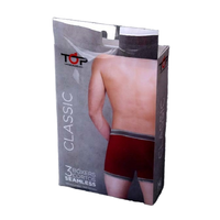 Sous-vêtement de sport de luxe Boîtes d'emballage en PVC transparent en gros Conception personnalisée Boîtes en PET givrées pliantes de luxe recyclables