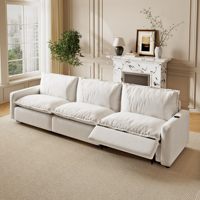 Sofá Reclinable Eléctrico Moderno ATUNUS, Conjunto de Sofás Inteligentes en Forma de L, Conjunto de Sofás de Tela para Sala de Estar/Cine en Casa