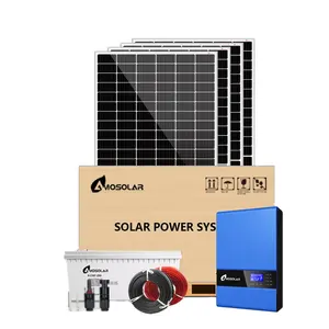 Günstigstes 10kw Home Modul Kit Preis 1kw 3kw 4kw 5kw 6kw 8kw 10kw Panel Set PV-Leistung Solarenergie auf Netz Solargenerator System