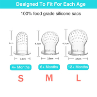 Sucette d'alimentation en Silicone pour bébés, disponible en 3 tailles différentes, sans BPA, sucette de qualité alimentaire, très populaire