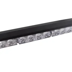 DC10-30V Traffic Advisor Light Bar Dual Color Amber White Led Emergency Strobe Warning Lights Directional Bar