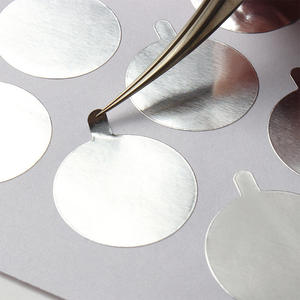 Autocollants ronds auto-adhésifs en aluminium argenté, bouchons de sécurité pour bouteilles, tubes de dentifrice et de nettoyant pour le visage - Product Image 3