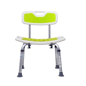 KSMED <b>Bath</b> Chair for Disabled KSM-SC Green Color Non slip Bathroom Chair <b>Bench</b> Stool <b>Bath</b> Chair with Backrest Arm - Product Image 4