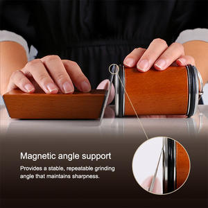 مجموعة شحذ سكاكين دوارة من الخشب الصلب ، مجموعة شحذ سكاكين دوارة - Product Image 2