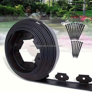 Bande <span class=keywords><strong>de</strong></span> délimitation en PE pour pelouse, jardin, parterre <span class=keywords><strong>de</strong></span> fleurs, bordure <span class=keywords><strong>de</strong></span> <span class=keywords><strong>gravier</strong></span>, clôture décorative - Product Image 1