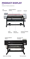 La Mejor Impresora de Gran Formato de 1.6m, Plotter de Inyección de Tinta para Lonas de Vinilo y Banners, Máquina de Impresión Ecosolvente