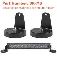 2PCS Support de montage à base magnétique pour barre de lumière LED de voiture Support de lumière de fossé sur charnière de capot