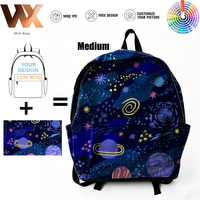 Sac à dos de sport personnalisé avec logo, en polyester, pour enfants, sac à dos décontracté simple pour usage quotidien, sac à dos pour ordinateur portable, idéal pour l'université - Vente en gros