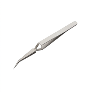 แหนบเพชรสเตนเลสสตีล SUNTOOLS/STIPL รุ่น 595A แบบมีรู ปิดล็อคแบบไขว้ ขนาด 120 มม. ด้ามโค้ง สำหรับทำเครื่องประดับ - Product Image 1