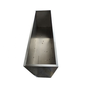 Mobilier de jardin extérieur grand jardinière rectangulaire en métal à l'extérieur boîte à plantes en aluminium pot de <span class=keywords><strong>fleur</strong></span> en acier inoxydable - Product Image 2