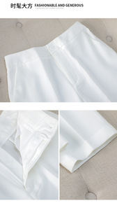 Ensemble Tailleur Femme Chic de Bureau pour <span class=keywords><strong>Entretien</strong></span>, Blazer et Pantalon Haut de Gamme, Veste de Carrière et Pantalon à Un Bouton - Product Image 5