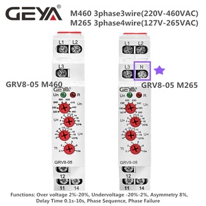 Geya GRV8-05 Drie Fase Met Neutrale Pole Voltage Monitoring Asymmetrie Relais Overspanningsbeveiliging Relais Ac - Product Image 3