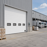 Portes Industrielles Extérieures Automatisées pour Entrepôts, à Panneaux Segmentés en Polymère, Isolation Thermique et Acoustique, Électriques Latérales