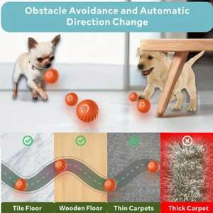 PawJoy Pelota Interactiva para Perros, Juguete de TPR con Diseño Animado, Accesorio de Juego Automático para Diversión al Aire Libre - Product Image 3