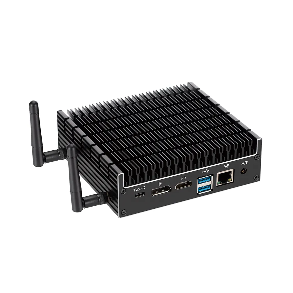 Fanless tudo em um pc Computador Embutido 6 Com I5 8265u Cpu Industrial Mini Pc Com Pcie Slots mini computador