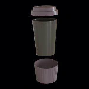 แก้วพลาสติกแบบใช้ซ้ำได้สำหรับกาแฟเย็นหรือเครื่องดื่มเย็นแบบนำกลับบ้าน ขนาด 12 ออนซ์ สีน้ำตาล พิมพ์โลโก้ตามสั่ง - Product Image 3