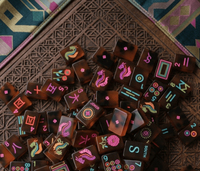 Jeu de tuiles de mahjong américaines en acrylique gravé, série Tortoise Happy, jeux de table, cadeaux de casino pour divertissement adulte