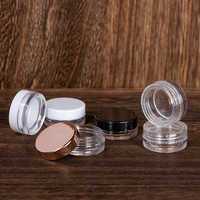 Vente en gros de boîtes à fards à paupières rondes en plastique PS de 3 ml, 5 g, 7 g, 10 g, personnalisables