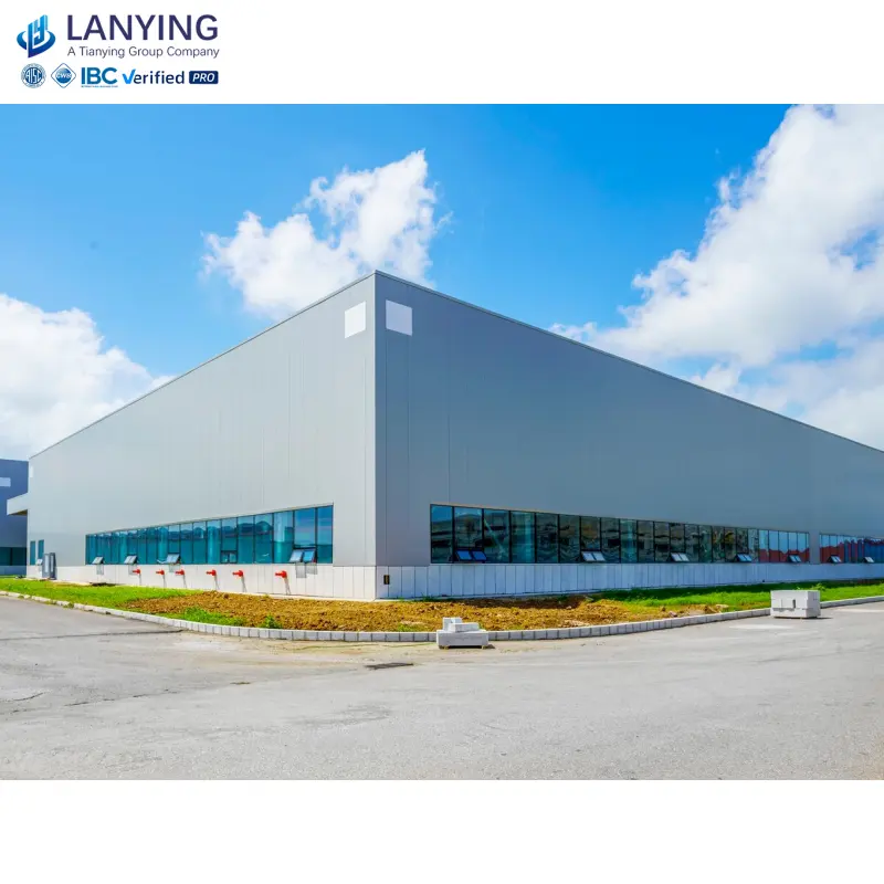Empresa de fabricación de estructuras de acero personalizadas, estructura metálica de acero, edificio de almacén en Lanying