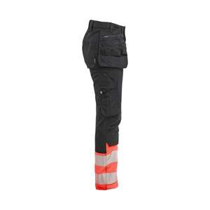 BLAKLADER - 703011499955D23 Women's <b>hi</b>-<b>vis</b> trousers stretch <b>Black</b>/Red - EAN 7330509958681 <b>HI</b>-<b>VIS</b> WORKWEAR - Product Image 5