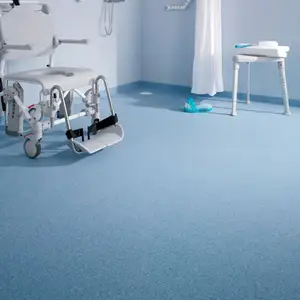 Factory Wear - Resistant Anti Bacterial Homogeneous Vinyl Flooring For Hospital