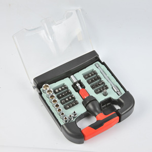 Ensemble de tournevis à cliquet de type T Lixin, 46 pièces, métrique, en acier allié, kit d'outils pour usage domestique - Product Image 1
