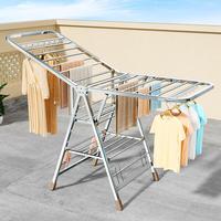 Séchoir à linge pliable pour balcon domestique, étendoir autoportant pour chambre et balcon
