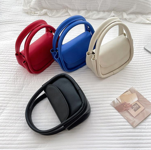 Nuevo bolso bandolera retro estilo coreano con cremallera para mujer, con forro de poliéster PU, bolso de mano moderno para mujer - Product Image 1