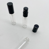 Flacon de parfum miniature en verre transparent de qualité supérieure, emballage de parfum multi-tailles, emballage cosmétique, conteneur