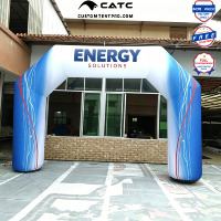 Arche gonflable imperméable CATC avec souffleur intégré |   MOQ 1 pièce, directement de l'usine |   Impression personnalisée et logo pour l'entrée d'un événement