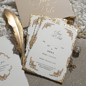 Conception de logo personnalisé papier d'estampage en feuille d'or rose cartes postales de remerciement de vœux d'affaires carte postale personnalisée avec enveloppe - Product Image 6