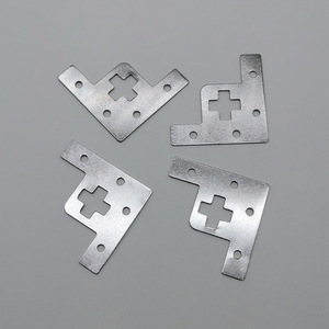 Cross Shaped <b>Corner</b> <b>Brackets</b> Stainless Steel Four Hole Photo Frame Connectors Minimalist Design Durable - Product Image 2