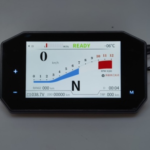 5 inch TFT LCD Đồng hồ tốc độ hiển thị với tùy chỉnh UI Hỗ trợ có thể hoặc một dòng và điện thoại đúc - Product Image 2