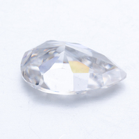 Pierre de Moissanite Blanche de Haute Qualité, Coupe Poire D VVS1, 5*7mm-10*14mm, Pierre Non Montée