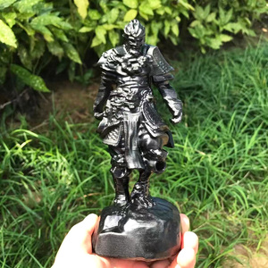 Offres Spéciales dernière conception obsidienne soleil Wukong singe roi fils Goku sculpture sculpté à la main mythes chinois sculpture pour artisanat cadeau - Product Image 4