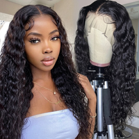 Perruque en cheveux humains bruns lisses, sans colle, Super Double Drawn (SDD), cheveux vierges vietnamiens, avec closure en dentelle HD 2x6, sans nœuds