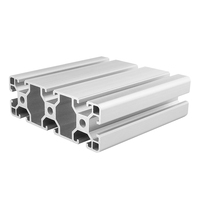 Profil Aluminium Alloy Standar Eropa Seri 40120 t Slot Standar Eropa 40X120 Lubang Bunga Profil Aluminium Industri