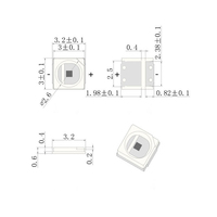 Высокосветящаяся светодиодная Микросхема 1 Вт, 3030 130-140lm для светодиодных ламп, бесплатный образец для замены 301B/301H Lm