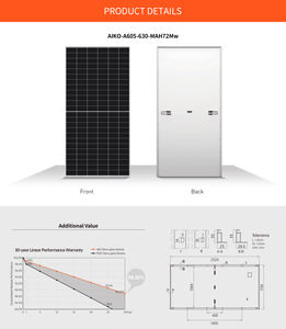 Module PV de qualité <span class=keywords><strong>AIKO</strong></span> de type N ABC 605W 610W 620W 630W Panneaux solaires avec 30 ans de garantie - Product Image 4