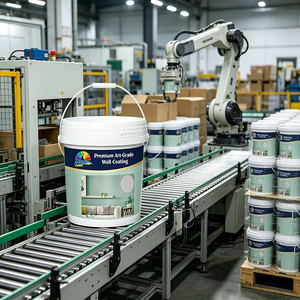 Pintura Acrílica Ecológica para Exteriores, Revestimiento Plano Anti-fisuras, Pintura de Emulsión Impermeable - Product Image 6