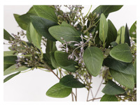 ZY0522 Tanaman Hijau Buatan Berbiji Daun Eucalyptus Sutra dengan Tanaman Berbiji Daun Eucalyptus Buatan Berbuah