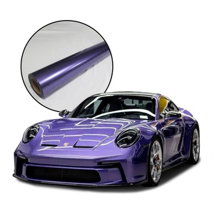 Cars Color Wrap Vinyl Foil Super Glossy Liquid Mercury Metal Violet Purple Car Body Wraps Vinyl Wraps With Air Bubble Free - Product Image 1