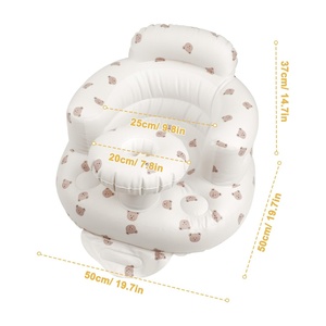 <b>Inflatable</b> Baby Chair,baby <b>Bath</b> Seat,<b>inflatable</b> Baby Seat for 6-36 Months for Bathroom Beach Outdoor Camping Baby Chair - Product Image 5
