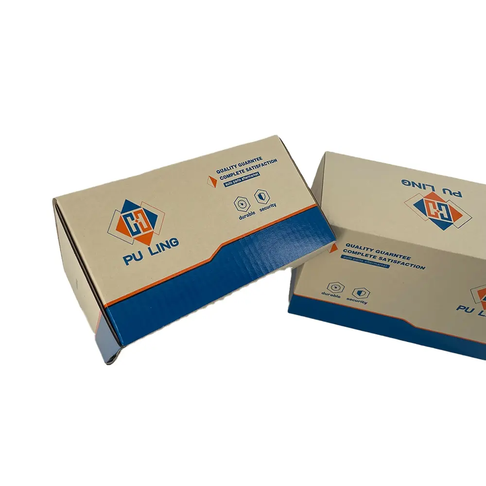 Kotak pembungkus kertas Suku Cadang Mobil penjualan langsung pabrik kotak karton bergelombang flexografi kemasan kotak pengiriman khusus