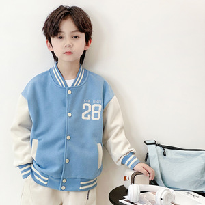 เสื้อเบสบอลเด็ก Xiake <span class=keywords><strong>Xiong</strong></span> ปักลายฤดูใบไม้ผลิ ผ้าฝ้ายผสมโพลีเอสเตอร์ คอตั้ง ผิวสัมผัสนุ่ม แฟชั่นสำหรับเด็ก - Product Image 3