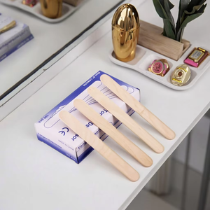 100 pezzi Per la cura della pelle Per la rimozione dei capelli in legno bastoncini di cera usa e getta spatole di legno Per la ceretta - Product Image 4