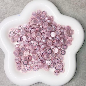Perles acryliques roses rotatives, composants de bricolage de style roulement bijoux artisanat Fidget accessoires porte-clés faisant des fournitures de perles de décoration - Product Image 2