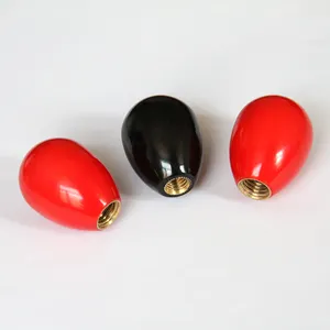 Cơ khí Knob cơ khí Grip đen Bakelite hình bầu dục rắn nhựa bóng knobs